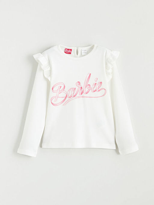 Barbie Bask?l? K?z ?ocuk Bluz ve T?t? Etek 2li