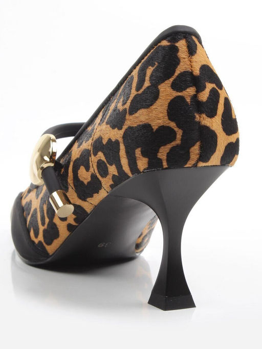 06-DMD-P216 BLACK/LEOPARD Туфли женские (натуральная кожа с ворсом, нубук)