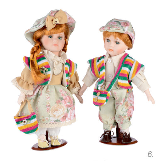 Сувенир коллекционный Мальчик и Девочка 2 штуки набор 31 см / 1213 /уп 24/ - Галеонтрейд фото 25