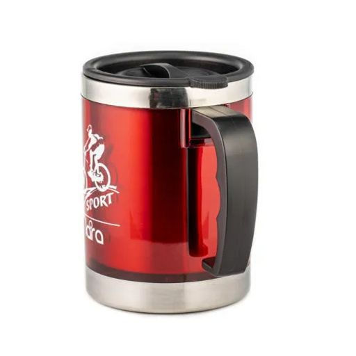 LR04-31 термокружка LARA - 400мл, высота 11см, диаметр 8см, стальная внутренняя поверхность  фото 2