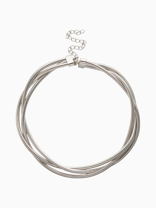 Чокер «Многослойный», металлический, цвет серебро