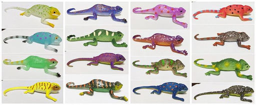 Фигурка ABtoys Юный натуралист Ящерица волшебная, меняет цвет в воде, 16 видов , в дисплее 24 шт  фото 4