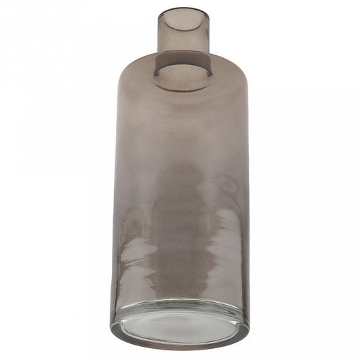 "Дымка" Ваза для цветов стеклянная "Бутылочная" 2,4л, д12см, h30см, форма бутылка, средняя (Россия)