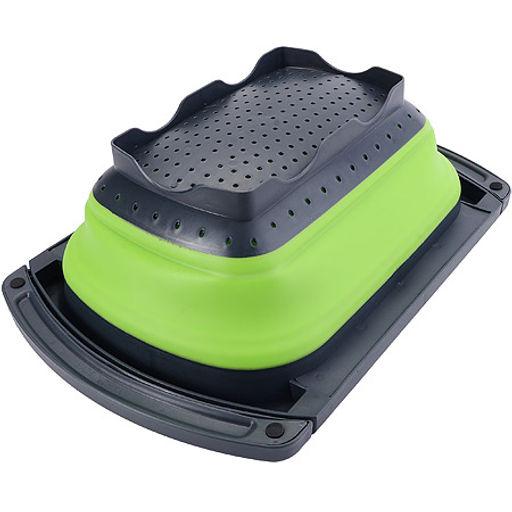 31488-1 Дуршлаг с выдвиж. ручками, ЗЕЛЕН.MB (х12) - Mayer&boch фото 4