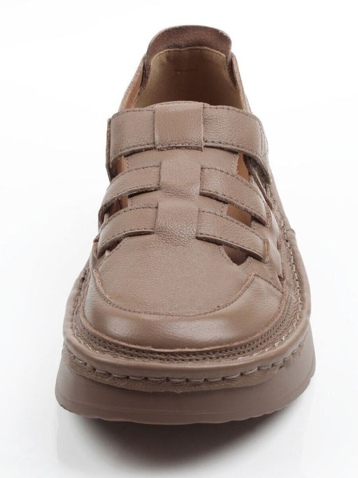 06-2193-5 DK. BEIGE Туфли женские (натуральная кожа)