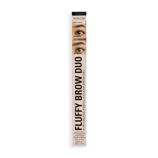 Контурный карандаш для бровей и гель для фиксации Eyebrow pencil Fluffy Brow Filter Duo, Granite 6792240