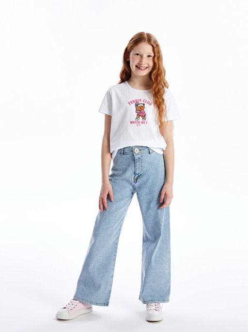 Wideleg K?z ?ocuk Jean Pantolon - Waikiki фото 2