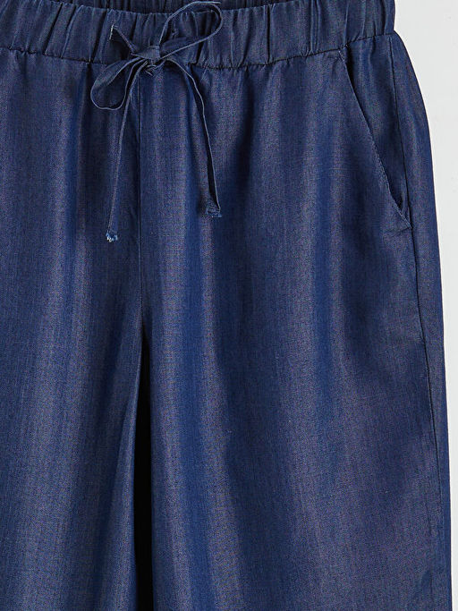 Beli Lastikli Wideleg Kad?n Jean Pantolon