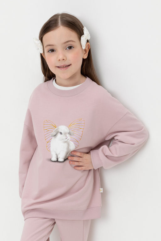 Crockid _ КР 302552/розово-сиреневый к525 джемпер для дев  фото 5