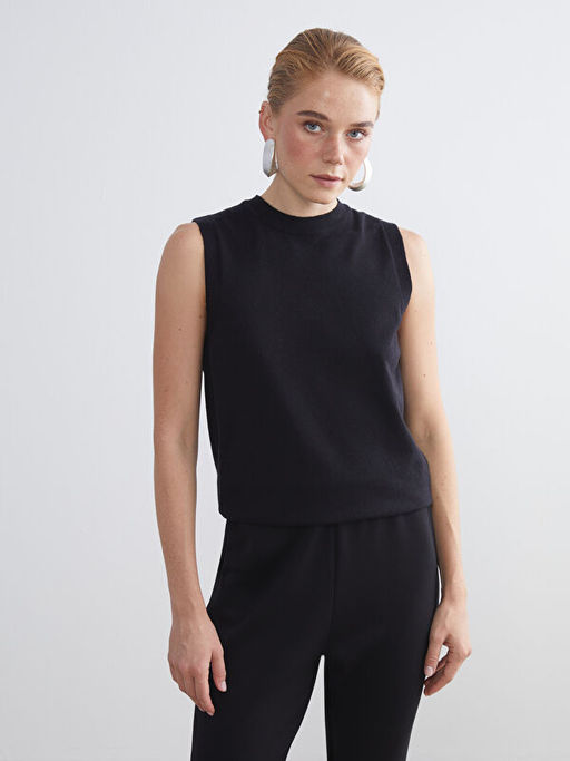 Bisiklet Yaka Kad?n Triko S?veter