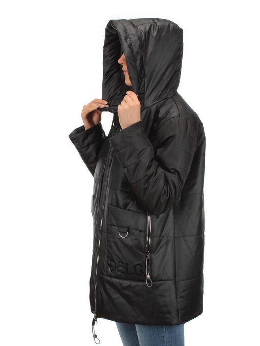 BM-1100 BLACK Куртка демисезонная женская АЛИСА (100 гр. синтепон) - Фабричный китай фото 10