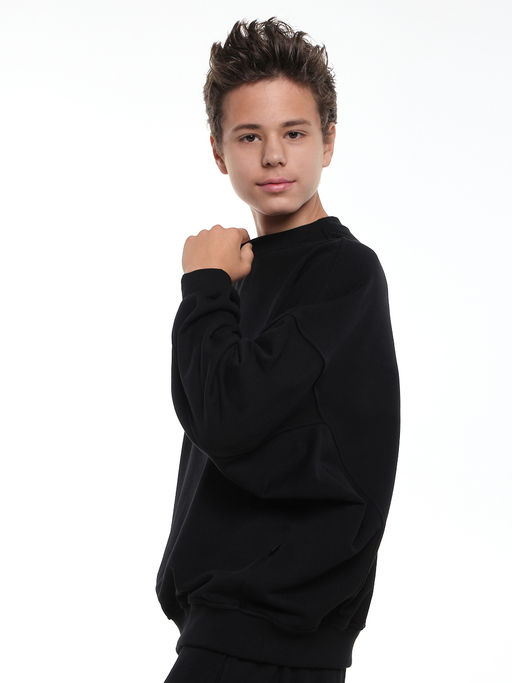 Толстовка для мальчика 22-5621 черный - Mini maxi фото 4