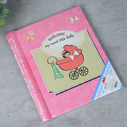Фотоальбом магнитный 20 листов С новорожденным / 031B /уп 40/ (Розовый) - Галеонтрейд фото 3