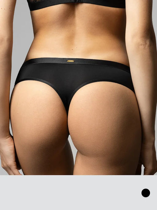 3211L DESIDERIO Трусы String (высокая линия талии) (ЧЗ) nero
