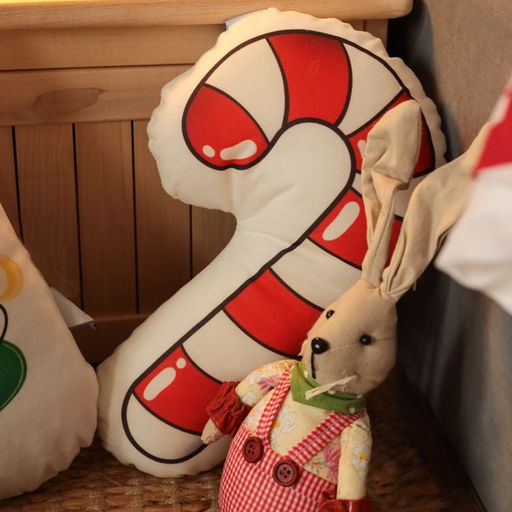 Подушка Этель Candy cane 28х36 см, 100 п/э, велюр  фото 17