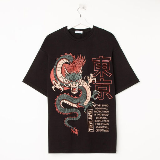 Футболка KAFTAN «Dragon», черный, р. 46