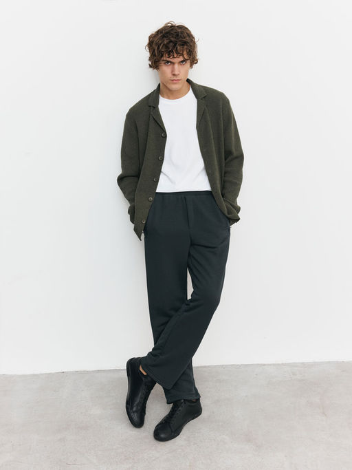 Брюки мужские 25154-497 футер серый меланж - Avese фото 92