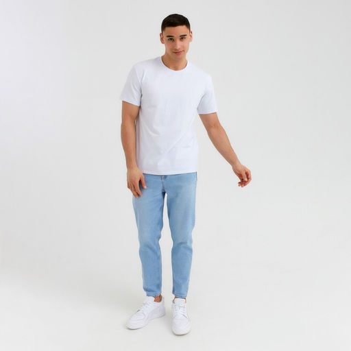 Футболка мужская MINAKU: Basic line MAN, размер 52, белая