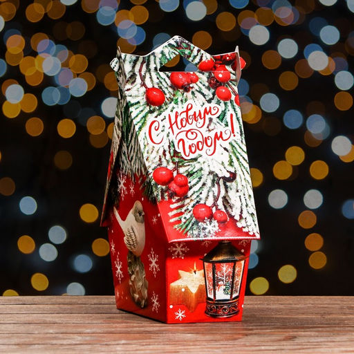 Подарочная коробка Зимний , Скворечник БОЛЬШОЙ, 17 x 9x 21,3 см - Simaland фото 9