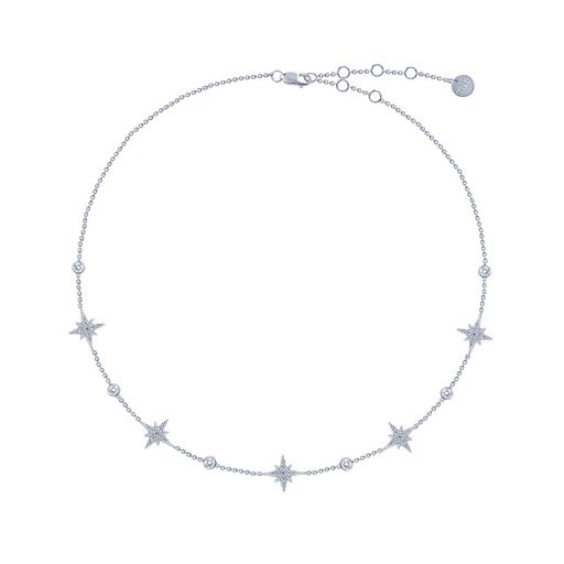 Колье - чокер Isida со звёздами из серебра