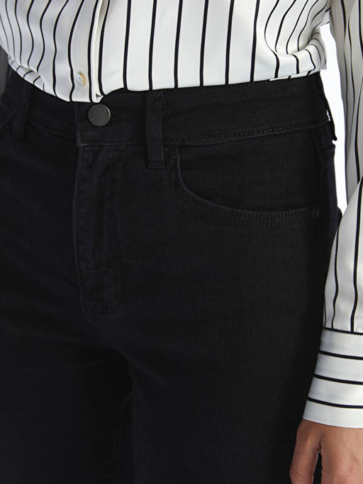 Wideleg Kad?n Jean Pantolon