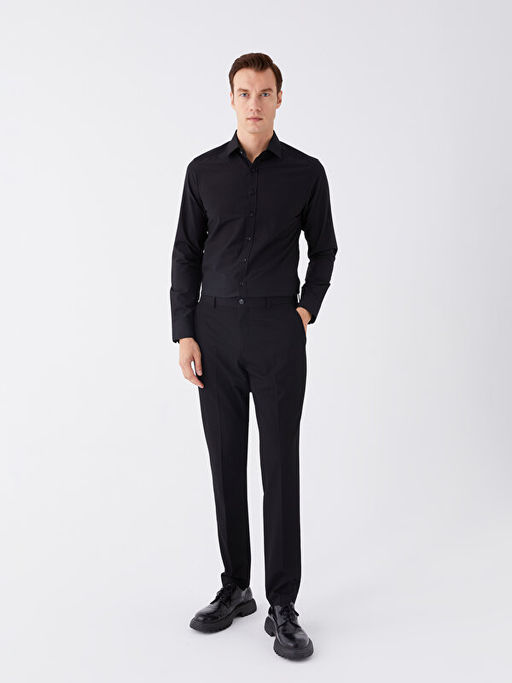 Slim Fit Uzun Kollu Poplin Erkek G?mlek - Waikiki фото 3