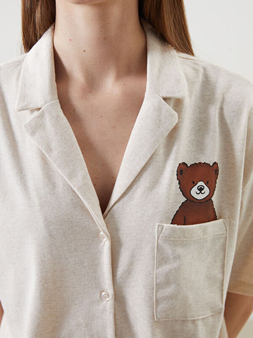 Ay? Teddy Bask?l? Kad?n Pijama Tak?m