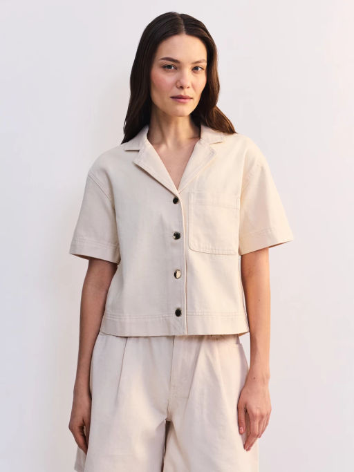 Джинсовая рубашка с коротким рукавом ZR2605092361-2 / Zarina