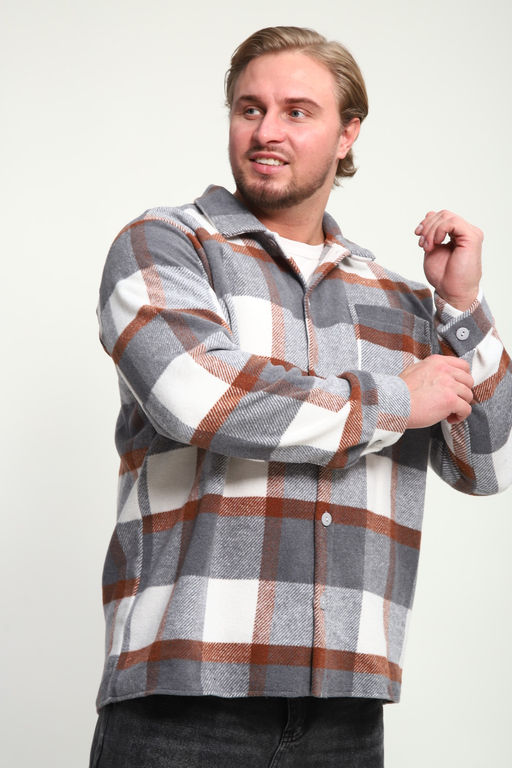 Рубашка мужская в клетку РМК-01