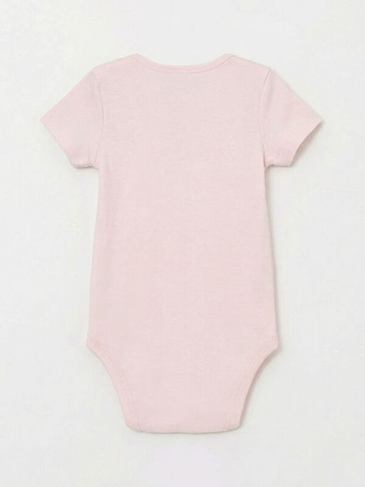 Bisiklet Yaka Tav?an Bask?l? K?z Bebek ??t??tl? Body