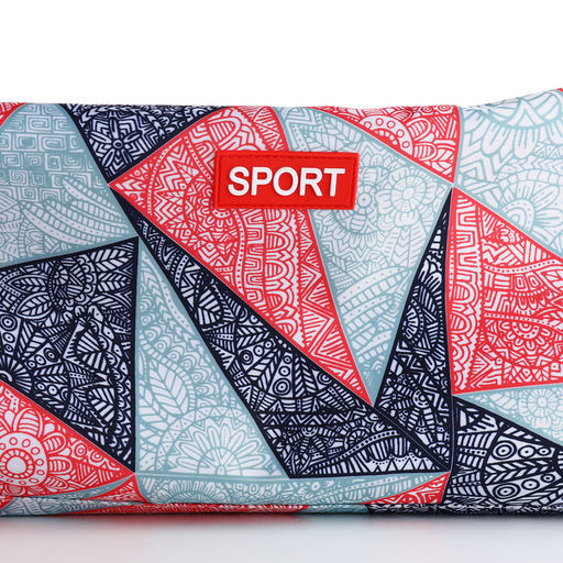 Сумка спортивная на молнии TEXTURA, боковой карман-сетка, регулируемый ремень, средний размер, красная