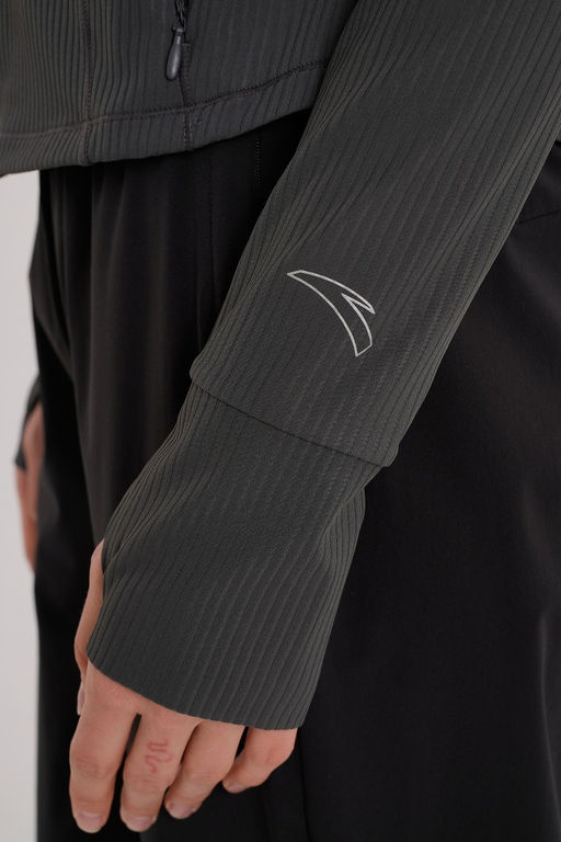 Олимпийка Серый ANTA RUNNING Knit Track Top  фото 10
