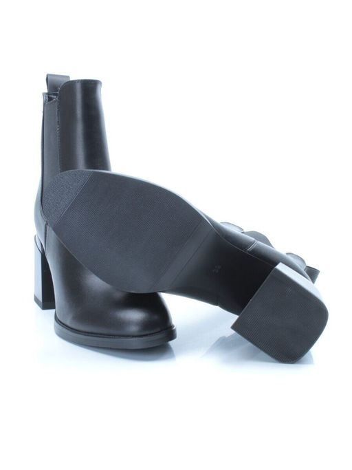 01-PCM450-1 BLACK Ботинки Челси демисезонные женские (натуральная кожа, байка) - Фабричный китай фото 15