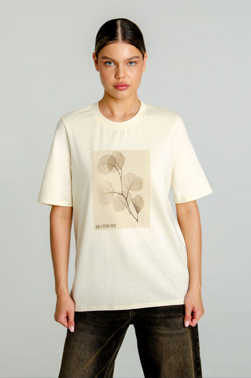 Арт. 31133 Футболка женская 44-52 (5 шт) Цвет:бежевый - Калинка фото 17