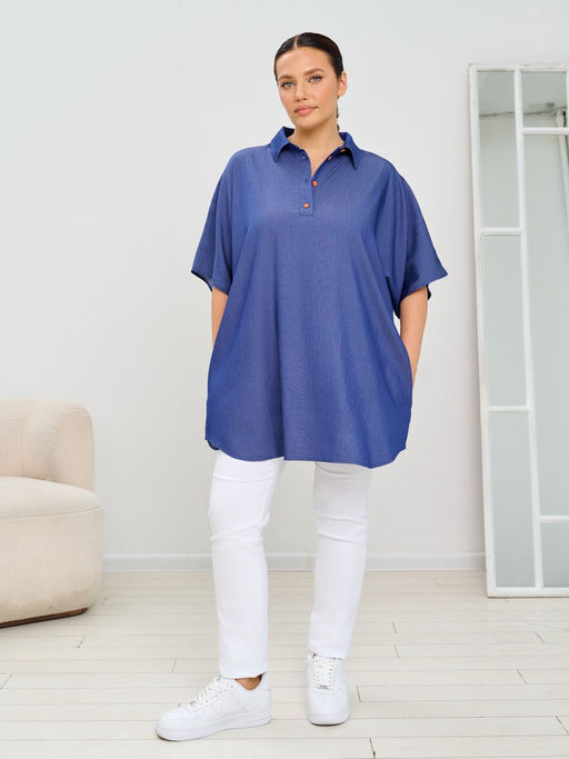 Туника женская MR018SS3 blue - Maxroses фото 4