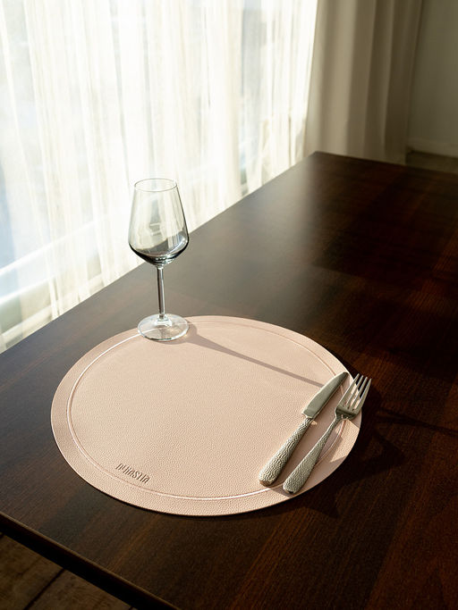 Салфетка сервировочная D38, 1шт. лиловый ПВХ