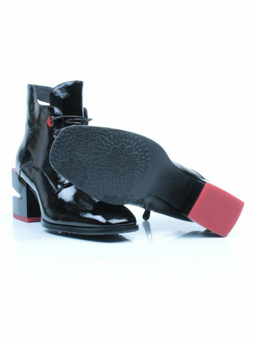 01-C1C3694-21B100M BLACK Ботинки демисезонные женские (натуральная кожа, байка) - Фабричный китай фото 33