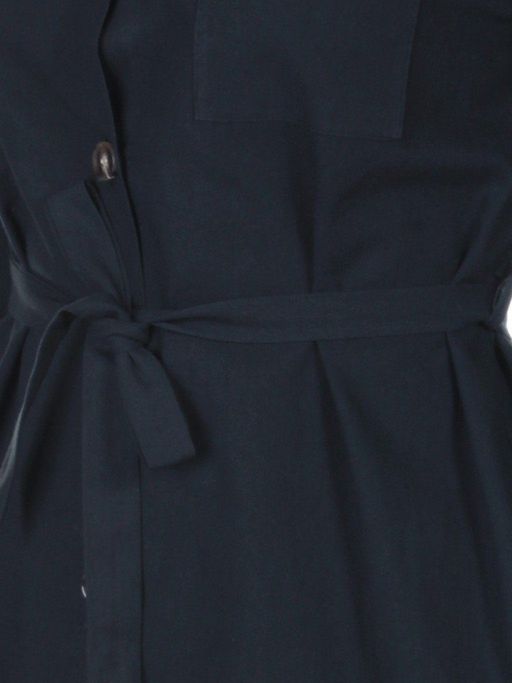 803 BLACK Платье хлопковое с воротником Fashion