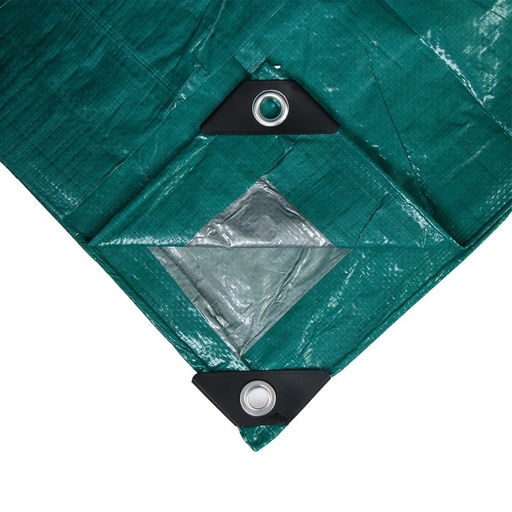 Тент защитный, 8×4 м, плотность 90 г/м², люверсы шаг 1 м, тарпаулин, УФ, МИКС