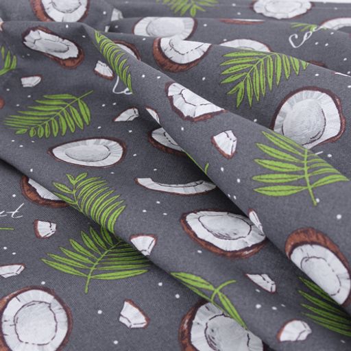 Скатерть декоративная Радушная хозяйка 145х145, рогожка, 100 % хлопок, Кокосы серый - Традиция фото 5