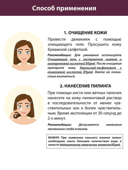 Фруктовый пилинг с комплексом AHA  кислот,  40%. - Btpeel фото 2