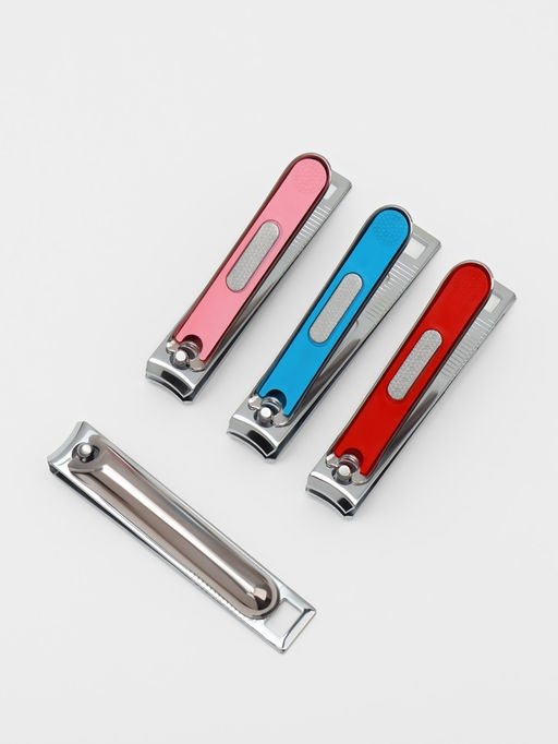 Цена за 12 шт. Кусачки книпсер педикюрные, с пилкой, 8 см, в коробке, МИКС