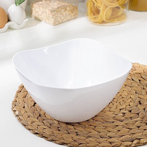 Салатник пластиковый BEROSSI «Рондо», 2 л, белый