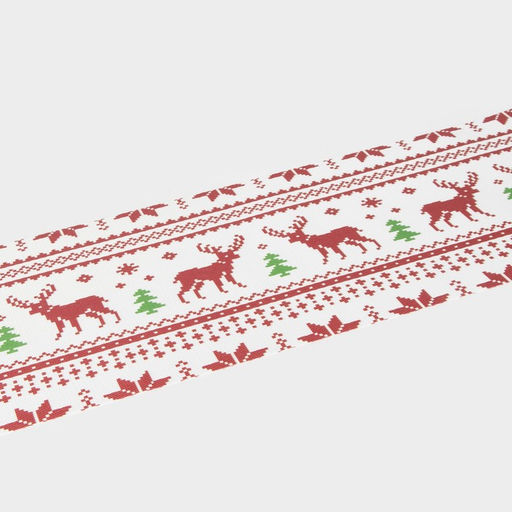 Дорожка на стол Доляна Новый год, 180?30 см, белая