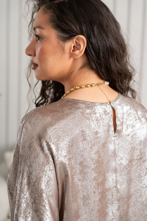 Блузка МД-2492 кофе - Angelika фото 3