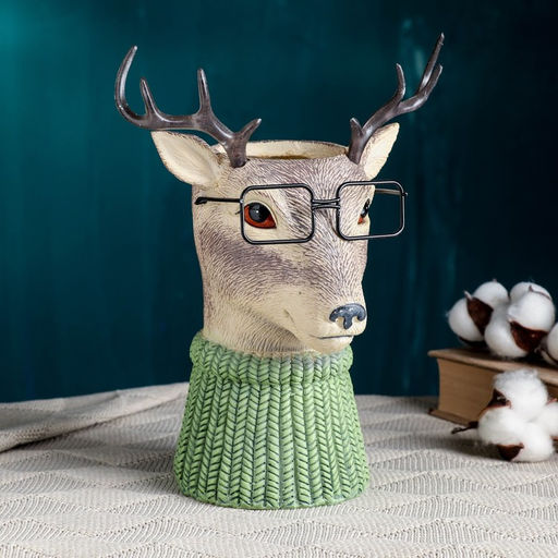 Ваза «Олень в очках», 22×15×26 см