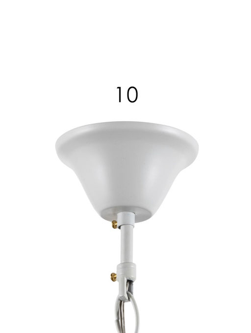 Люстра TR4915/3, 3хE14, 40 Вт, 86×55 см, бело-золотистая