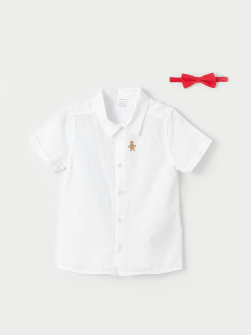 K?sa Kollu Erkek Bebek G?mlek ve Papyon 2li Tak?m - Waikiki фото 2