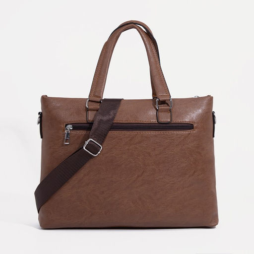 Сумка мужская, цвет коричневый - Simaland фото 3