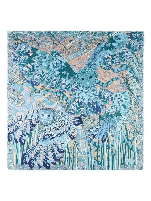 Платок жен. шелк+шерсть+мод 120х120 E16-8225-12